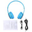 P47 Foldable Wireless Bluetooth Headphone Blue - 4