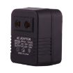 110V to 220V 50W AC Power Socket Adapter, EU/US Plug to US Plug - Black - 1