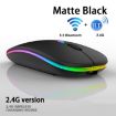 RGB Backlit Silent Bluetooth Wireless Mouse - Rose Gold - 4