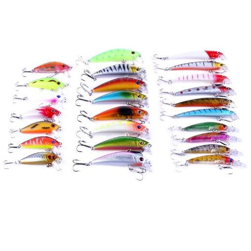 HENGJIA 26 PCS Minnow Fishing Lure Set - 4 Models - Fishing Tackle - 1