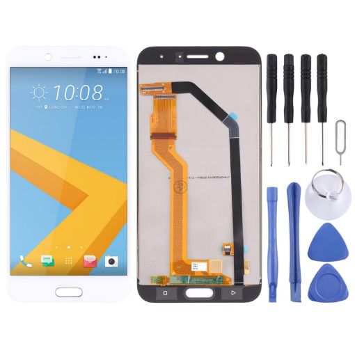 HTC 10 evo LCD Screen and Digitizer Full Assembly - White - 1