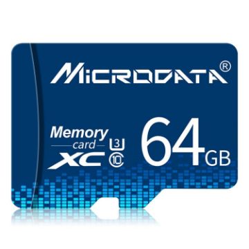 MICRODATA 64GB U3 Blue TF Memory Card - 1
