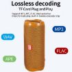 T&G TG191 10W Waterproof Bluetooth Speaker Stereo Subwoofer (Gold) - 3