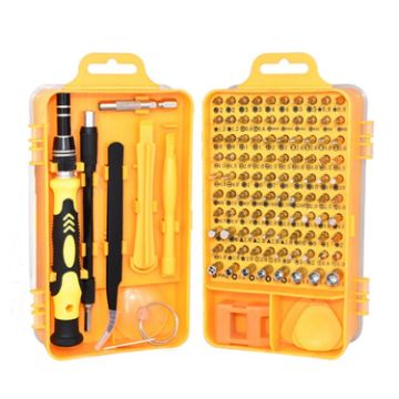 Picture of 115 in 1 Precision Screw Driver Mobile Phone Computer Disassembly Maintenance Tool Set (Yellow)