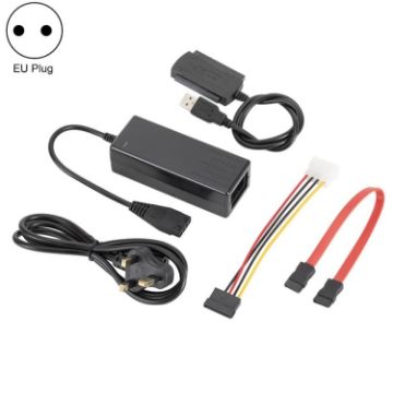 USB to IDE/SATA Drive Cable with Power Supply - EU Plug - 1