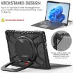 Black Shockproof Tablet Case for MicroSoft Surface Pro 9 with Rotatable Kickstand - 3