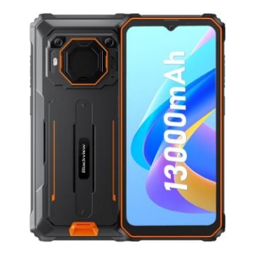 Picture of Blackview BV6200 Pro, 6GB+128GB, IP68/IP69K/MIL-STD-810H, 6.56 inch Android 13 MediaTek Helio P35 Octa Core, Network: 4G, OTG, NFC (Orange)