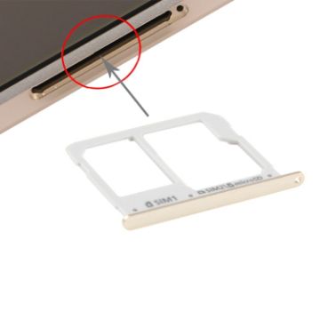 Gold SIM Card Tray and Micro SD Card Tray for A3 (2016), A5 (2016), A7 (2016) - 1