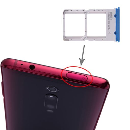 SIM Card Tray for Xiaomi Redmi K20 Pro - Blue - 1