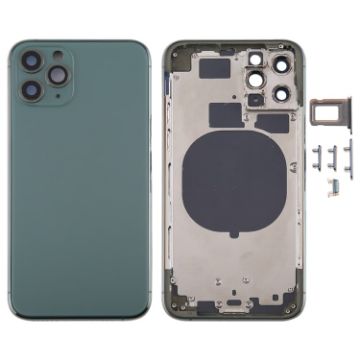Green Back Housing Cover with SIM Card Tray & Side keys & Camera Lens for iPhone 11 Pro - 1