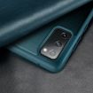 Samsung Galaxy S20 FE Green Leather Case - Shockproof Flip View - 4