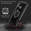 Samsung Galaxy A20e Carbon Fiber Protective Case with 360 Degree Rotating Ring Holder - 3