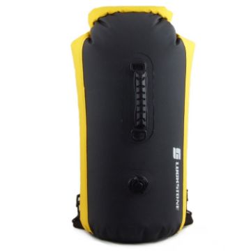 LUCKSTONE 60L Waterproof Backpack Shoulder Bag (Yellow Black) - 1