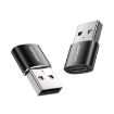 JOYROOM S-H152 USB Male to USB-C Female OTG Adapter - Black - 1