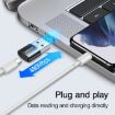 JOYROOM S-H152 USB Male to USB-C Female OTG Adapter - Black - 3