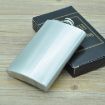 Stainless Steel Portable Hip Flask - 285mL (10oz) Silver - 2