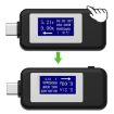 KEWEISI Type-C USB-C Tester Charger Detector Voltmeter Ammeter (Black) - 4
