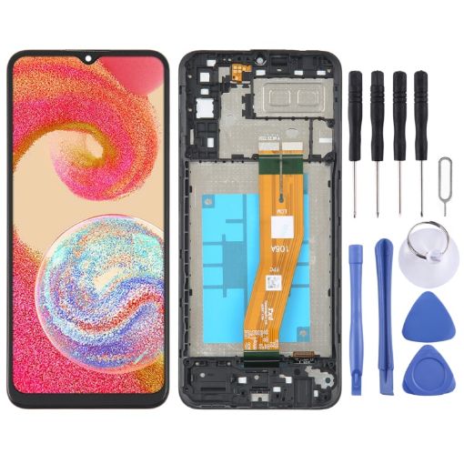 Samsung Galaxy A04E SM-A042 OLED LCD Screen with Digitizer and Frame - 1