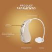 Portable Rechargeable Invisible Hearing Aid US Plug Gold - 5