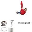Kids Elastic Hammock Swing, 1x2.8m, Sky Blue - 6