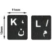 Arabic Learning Keyboard Layout Sticker - Black - 3