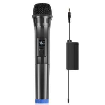PULUZ UHF Wireless Dynamic Microphone with LED Display, 3.5mm Transmitter - 1