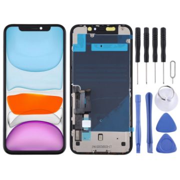 JK TFT LCD Screen for iPhone 11 with Digitizer Full Assembly - 1