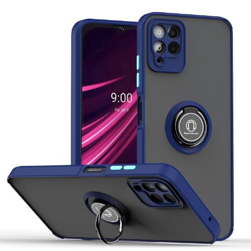 T-Mobile REVVL 6 Pro 5G Q Shadow Phone Case - Royal Blue - 1