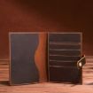 Genuine Leather Passport Holder Vintage Card Holder - Dark Coffee - 5