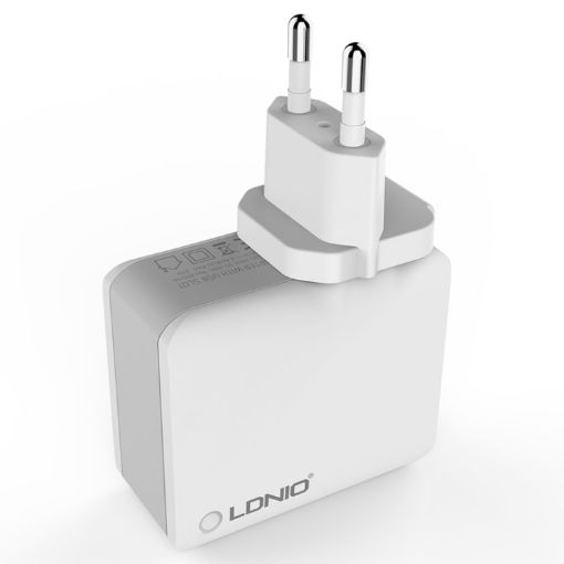 LDNIO A4403 4.4A 4 x USB Ports Smart Travel Charger EU Plug - 1