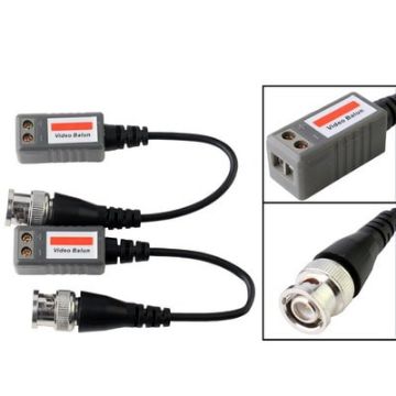 2 PCS 1 Channel Passive Video Transceiver - Grey - 1