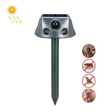 SK031 Solar Animal Repeller Ultrasonic Rat Bird Repeller - 1