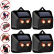 4pcs Solar Animal Repeller Waterproof Deterrent with Red LED - 1