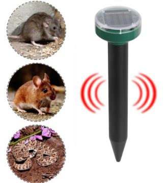 Solar Mouse Repeller Ultrasonic LED Manor Farm Rice Field Mouse Repeller - 1