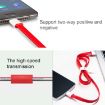 OnePlus Phone Flash Charging USB to Type-C Data Cable - 1m (Red) - 5