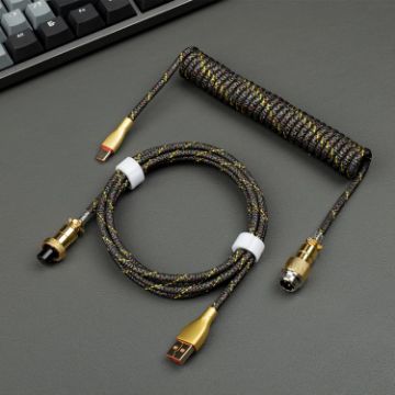 Mechanical Keyboard Spring Cable - Black - 1