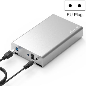 Blueendless U35Q 3.5 Inch Metal Mobile Hard Disk Box - EU Plug - 1