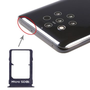 Blue SIM Card Tray + Micro SD Tray for Nokia 9 PureView - 1