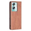 OPPO A79 5G Prismatic Leather Phone Case - Brown - 3