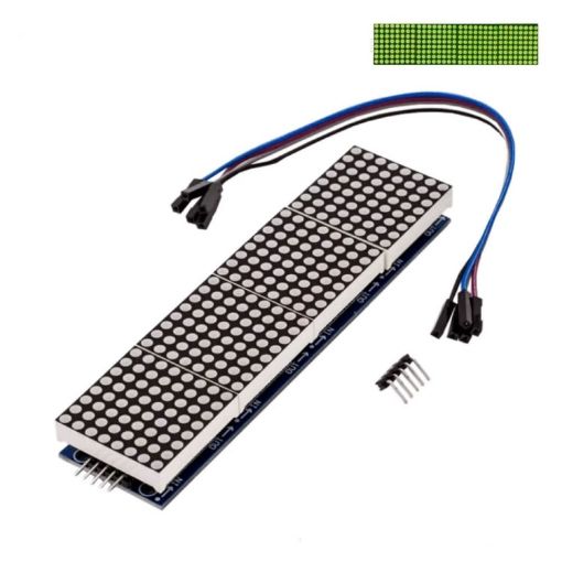 MAX7219 Point Battage Module LH Control Single-Chip Module 4 In 1 Display Green Light - 1