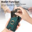For Honor 90 Retro Skin-feel Ring Card Bag Phone Case (Green) - 5