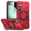 Samsung Galaxy A15 MagSafe Magnetic Shockproof Phone Case with Ring Holder - Red - 1