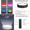22cm Colorful LED Light Electric Rotating Display Stand Turntable - 4