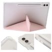 Samsung Galaxy Tab S9 FE Clear Acrylic Deformation Leather Tablet Case - Pink - 5