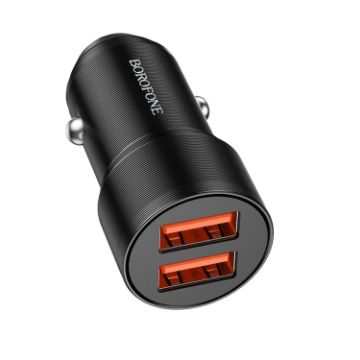 Picture of BOROFONE BZ19 Wisdom Dual USB Ports Car Charger (Black)