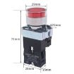 CHINT NP2-BW3563/220V 2 NO Pushbutton Switches With LED Light - 5