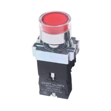 CHINT NP2-BW3463/24V 2 NO Pushbutton Switches With LED Light - 1