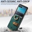 Motorola Razr 40 Ultra Retro Wallet Phone Case (Green) - 2