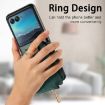 Motorola Razr 40 Ultra Retro Wallet Phone Case (Green) - 4