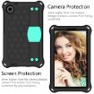 Alcatel Joy Tab2 2020 / 3T 8.0 Tablet Case with Strap - Black+Aqua - 2